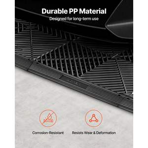 11-Piece Durable PP Interlocking Modular Garage Floor <b>Edging</b> Kit Easy Installation Transition Edge Protection <b>Plastic</b> Flooring - Product Image 3