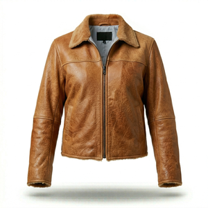 Chaqueta de Piel de Cabra 100% Natural de Primera Calidad, Prenda de Cuero con Pelo, Fabricación Profesional, Exportación de Chaquetas de Cuero de Cabra - Product Image 5