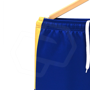 Pantalones Cortos de Rugby Azules para Hombre con Paneles Laterales Amarillos, Transpirables, de Poliéster, el Mejor Uniforme Deportivo, Venta Directa de Fábrica, Nueva Llegada - Product Image 5