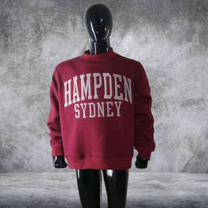 เสื้อสเวตเชิ้ตคอเต่าผู้หญิง Hampden Sydney ผ้าฝ้ายฟลีซพรีเมียมทรงโอเวอร์ไซส์ ผลิตโดยโรงงานผู้ผลิตเสื้อผ้า OEM - Product Image 1