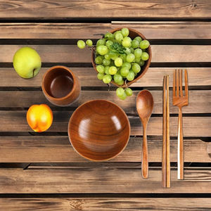Wholesale Customizable Natural Bamboo 5-Piece Utensil Set Sustainable Wooden Kitchen Cooking Collection Polaris Agri - Product Image 1