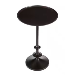 Table d'appoint métallique à pieds fins de style moderniste pour salon, table d'angle, meuble d'appoint - Product Image 1
