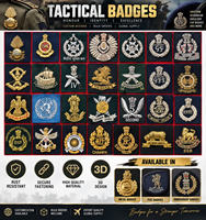 Badges métalliques en laiton brodés sur mesure de haute qualité, patchs 3D en PVC avec fermeture auto-agrippante pour fabricants d'uniformes de sécurité