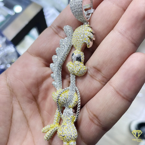 Colgantes finos de lujo, dijes elegantes, adorno en forma de mariposa brillante, motivo Floral intrincado, colgante de plata hecho a mano - Product Image 2