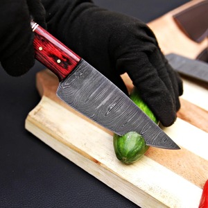 Hand Forged 67-Layer Damascus Steel Chef <b>Knife</b> <b>Set</b> with Wood Handles | 5-Piece Ambidextrous Luxury Kitchen <b>Knife</b> Gift - Product Image 4