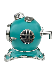 Casco de Buceo Náutico Verde, Casco Decorativo de Marinero, Réplica Vintage de Casco de Buceo en Aguas Profundas, Estilo Steampunk Marino - Product Image 5