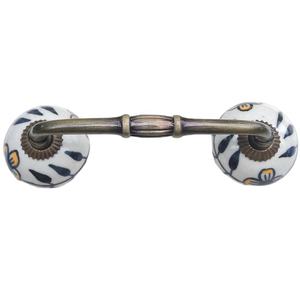 Meubles modernes de luxe européens Boutons en céramique argentée CBH 193 Poignée de pont pour tiroirs de cuisine et de chambre à coucher - Product Image 2