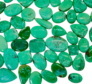 Cabujón de piedras preciosas sueltas de crisoprasa Natural pulido de cristal de forma mixta de todos los tamaños para la fabricación de colgantes de joyería - Product Image 3