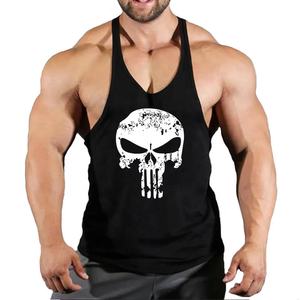 Débardeur d'été en coton respirant sans manches pour hommes, gilet de sport de fitness avec motif 3D, maillot de corps de course pour les sports de fitness - Product Image 3