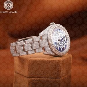 Montre de luxe pour femme Charm_Jewells avec bracelet en acier inoxydable, cadran rond, mouvement à quartz analogique, 38 mm, bijoux de mode - Product Image 2