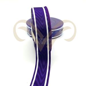 Rubans de médailles personnalisés en soie et viscose OEM, motif uni, effet filigrane moiré pour les décorations de cérémonies décontractées et classiques - Product Image 6