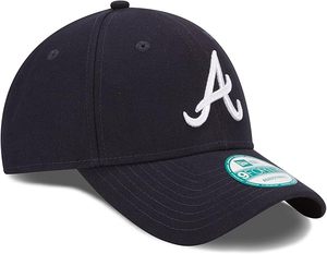 Gorra de Béisbol Ajustable Bordada de los Atlanta Braves de la New Era, Color Azul Marino con Logotipo Blanco, Lavable a Máquina, Material de Algodón Duradero - Product Image 2
