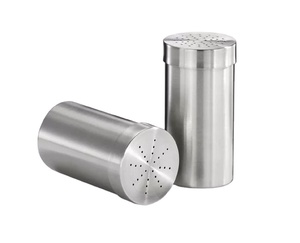 กระปุกใส่เกลือและพริกไทยทำจากโลหะเครื่องปั่นเกลือและพริกไทยดีไซน์เรียบง่าย - Product Image 1