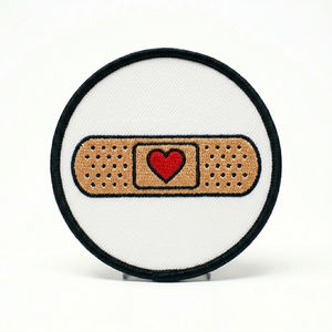 Parche de mezclilla bordado con corazón y contenido explícito de advertencia parental, termoadhesivo, para chaquetas y ropa, venta al por mayor, personalizado - Product Image 5