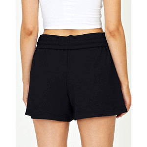 Shorts de sport personnalisés pour femmes, couleur unie, taille élastique, coupe confortable, cordon de serrage, shorts de jogging d'été pour femmes - Product Image 3