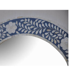 Cadre miroir en incrustation d'os inspiré Une touche de charme du vieux monde - Product Image 3