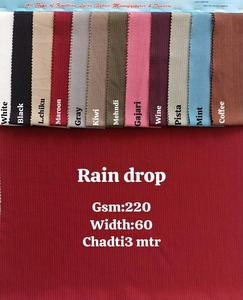 Tela de Punto Elástica en 4 Direcciones con Textura de Gotas de Lluvia, 220GSM, 60 Pulgadas de Ancho, Textil de Peso Medio para Ropa Deportiva y Prendas de Gimnasio - Product Image 1