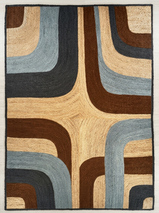 Premium <b>Large</b> Braided 100% Organic Jute Area <b>Rug</b> Handcrafted Bohemian Style Geometric Pattern Eco-Friendly <b>Rug</b> - Product Image 4