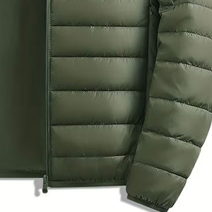 Abrigo Acolchado de Invierno para Hombre, de Longitud Media, con Bolsillos Grandes, Chaqueta Informal de Moda Minimalista, Cálida, con Capucha - Product Image 4