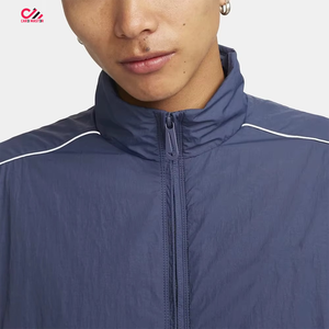 Ensemble de survêtement court deux pièces pour homme, couleur personnalisée, nouveau style, veste coupe-vent à capuche zippée et short coupe-vent pour homme - Product Image 6