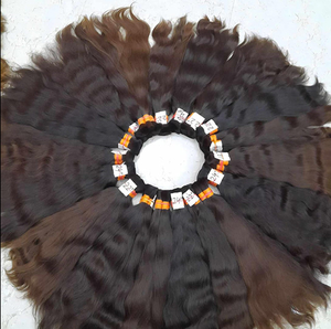 Cabello Humano Natural Indio Ondulado de 30 Pulgadas, Color Marrón Claro, Cabello Remy a Granel, Sin Trama, para Trenzas, Natural, Suave, Grueso, con Puntas Llenas - Product Image 1