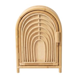 Top Rated Arch Rattan Toy Wardrobe Cabinet Wholesale Global Factory Price Durable Woven Kids Furniture Supplier Source - Product Image 1