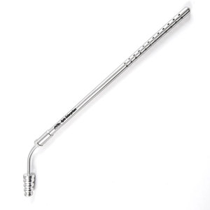 Tube d'aspiration Poole de haute qualité, incurvé, instrument chirurgical abdominal d'aspiration manuel, en acier inoxydable - Product Image 1