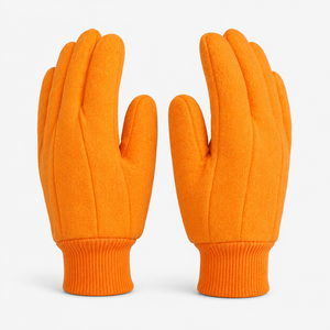 Gants en coton antidérapants résistants à la chaleur avec texture grainée, tissu doux et respirant, ajustement confortable pour travaux légers - Product Image 4