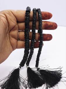 Cuentas de espinela negra natural AAA tipo Heishi de 4.5-5 mm, cuentas lisas de espinela, cuentas de espinela negra en forma de rueda para la fabricación de joyas - Product Image 3