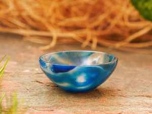 Cuenco de piedra en varios tonos: negro, rosa, azul, marrón, gris, rojo, precio al por mayor - Product Image 2