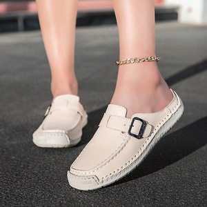 Sandalias Mule de Punta Cerrada para Mujer, Estilo Casual sin Talón, Suela Plana, Malla Transpirable, para Uso Exterior, Tendencia de Moda, Oferta de Verano 2026 - Product Image 1