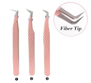 Ensemble de pinces à cils en acier inoxydable chirurgical Morje avec pointes de précision dentées et crantées, longueur 10 mm, pour extensions de cils - Product Image 2