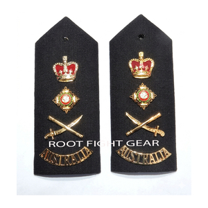 Insignia de epolete de hombro para uniforme australiano, parche de calidad premium con diseño metálico personalizado, insignia de grado. - Product Image 6