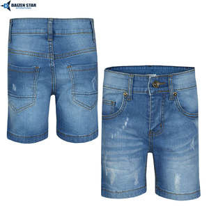 Vaqueros casuales de verano para hombre, lavado claro, cintura media, bordados, transpirables, ecológicos, de secado rápido, con cremalleras y botones, estilo urbano, 220 gramos - Product Image 6