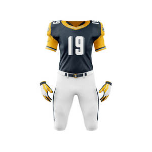 Uniformes de Fútbol Americano Personalizados al por Mayor, Uniformes de Color Sólido para Equipos, Uniformes de Fútbol Americano para Adultos - Product Image 3