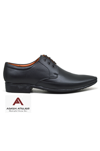 Chaussures habillées classiques pour hommes en cuir véritable à bout pointu, à lacets, antidérapantes, pour affaires - Product Image 2