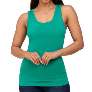 Camiseta sin mangas para mujer, diseño elegante y cómodo, ajuste ceñido, proveedor directo de fábrica, camiseta sin mangas para mujer en venta - Product Image 1
