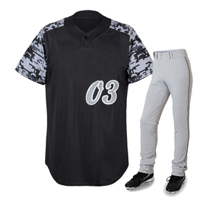 Maillot de softball à boutons intégraux avec pantalon, uniforme de baseball personnalisé, uniforme de baseball sublimé à boutons intégraux - Product Image 1