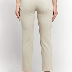 Jean décontracté pour femme, léger, durable, 100 % coton, de haute qualité, taille mi-haute, avec fermeture éclair, délavage foncé, respirant, best-seller - Product Image 5