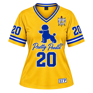 Maillot de football personnalisé Sigma Gamma Rho Sorority pour femme, avec lettres grecques, tenue de sport athlétique, uniforme d'entraînement, vêtement - Product Image 1