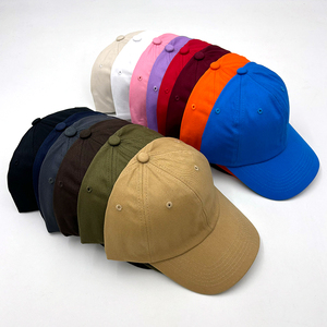Gorras de Béisbol de Algodón Unisex de Alta Calidad al por Mayor, Gorra de 6 Paneles con Logotipo Bordado Personalizado, Visera Curva, Gorras Deportivas sin Estructura - Product Image 1
