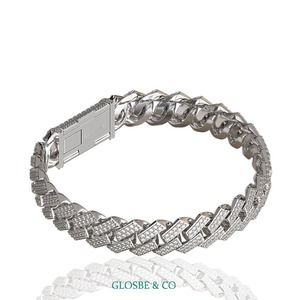 Bracelet cubain en moissanite pour homme, vente en gros Vietnam, Glosbe & Co, diamant synthétique (créé en laboratoire) rond GRA, pour usage quotidien - Product Image 3
