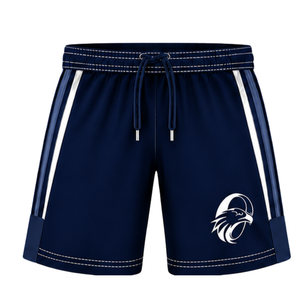 Ensemble short et maillot de rugby bleu marine et blanc, col en V, manches courtes, uniforme d'équipe respirant et léger, kit de sport personnalisé pour l'entraînement - Product Image 6