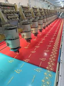 Pañuelo Elegante de Moda para Mujer, Grande, Largo, de Algodón Voile con Bordado Multicolor y Pedrería, Suave, Ligero, Transpirable y Estilizado - Product Image 3