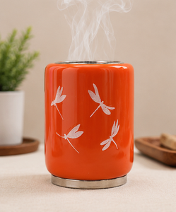 Brûleur d'encens arabe de luxe fait main en acier inoxydable, écologique et réutilisable, pour bois de santal, parfum d'ambiance et décoration. - Product Image 1