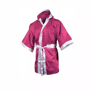 Robe de boxe Muay Thai pour hommes, personnalisée, professionnelle, pour entraînement MMA, en satin extensible, séchage rapide, durable, robe de boxe traditionnelle - Product Image 3