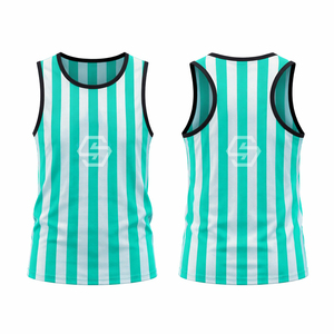 OEM Custom Print Sublimated Mesh <b>Singlets</b> Wholesale Gym Touch Football Training <b>Singlets</b> tank Top <b>for</b> <b>Men</b> Youth - Product Image 2