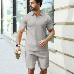 Conjunto de Polo y Pantalones Cortos Deportivos para Hombre, Transpirable, para Gimnasio, Entrenamiento, Atletismo y Running - Product Image 4