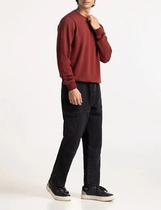 Sudadera de Cuello Redondo para Hombre, Tejida en Poliéster/Algodón, 280g, Transpirable, Teñido Liso Digital, Bordado 3D, Ecológica - Product Image 4