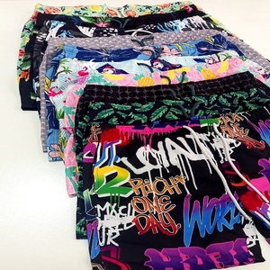 Shorts de plage décontractés pour hommes et garçons, imprimés, à séchage rapide, en coton, surplus d'usine du Bangladesh, sous-vêtements de bain, vêtements de plage, lot de stock - Product Image 2